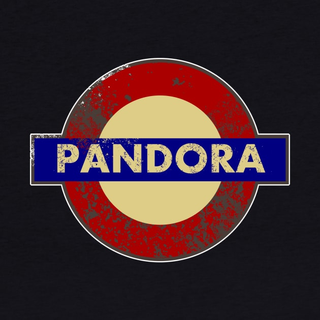 PANDORA METRO STATION SIGN by KARMADESIGNER T-SHIRT SHOP
